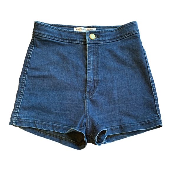 American Apparel dark indigo “easy” jean shorts S - Picture 1 of 7